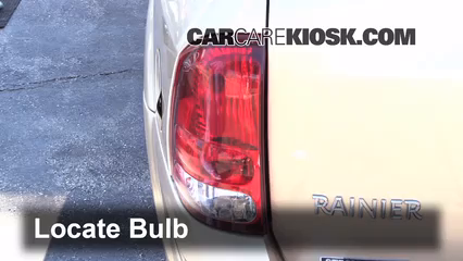 2004 Buick Rainier CXL Plus 4.2L 6 Cyl. Éclairage Feux de position arrière (remplacer ampoule)